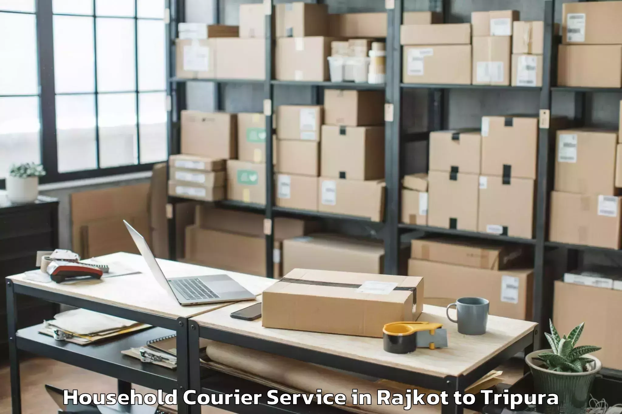 Leading Rajkot to Manu Bazar Household Courier Provider